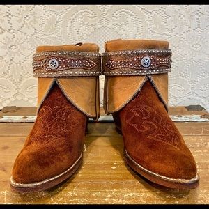 Vintage Miss Capezio Cowgirl Ankle Boots 9 M